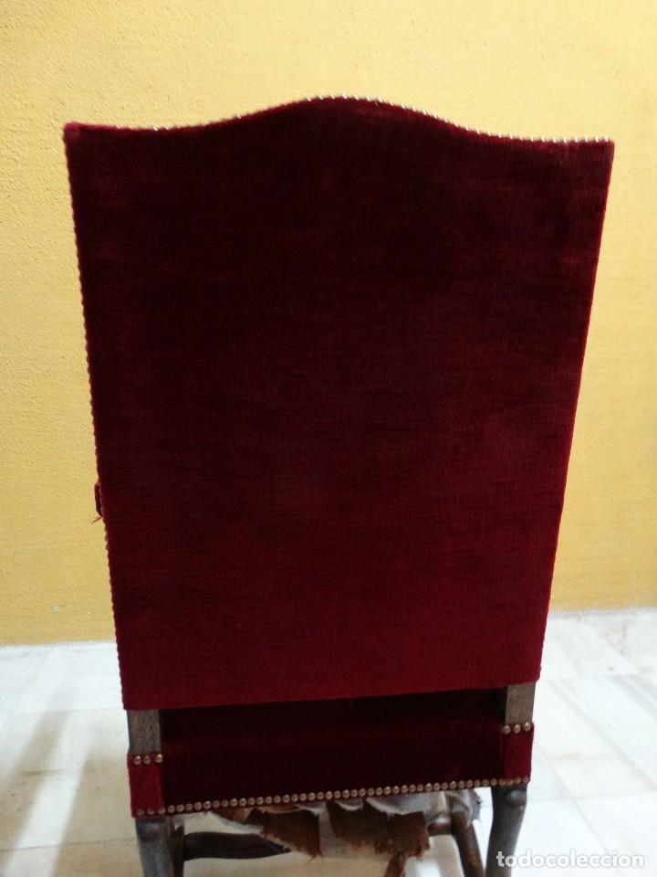 Antig&uuml;edades: SILLON ROBLE TAPIZADO. REF. 5945 - Foto 6