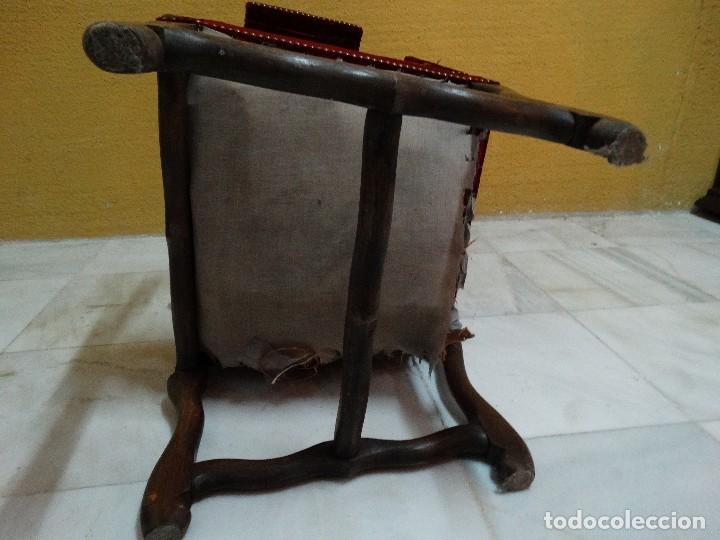 Antig&uuml;edades: SILLON ROBLE TAPIZADO. REF. 5945 - Foto 8