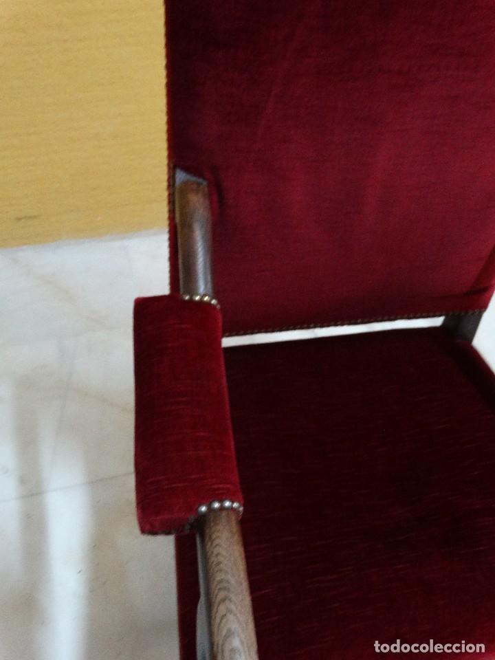 Antig&uuml;edades: SILLON ROBLE TAPIZADO. REF. 5945 - Foto 10