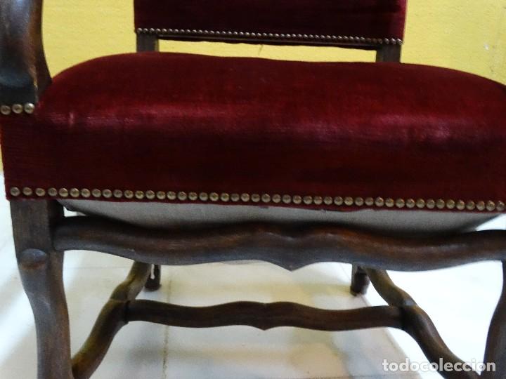 Antig&uuml;edades: SILLON ROBLE TAPIZADO. REF. 5945 - Foto 14
