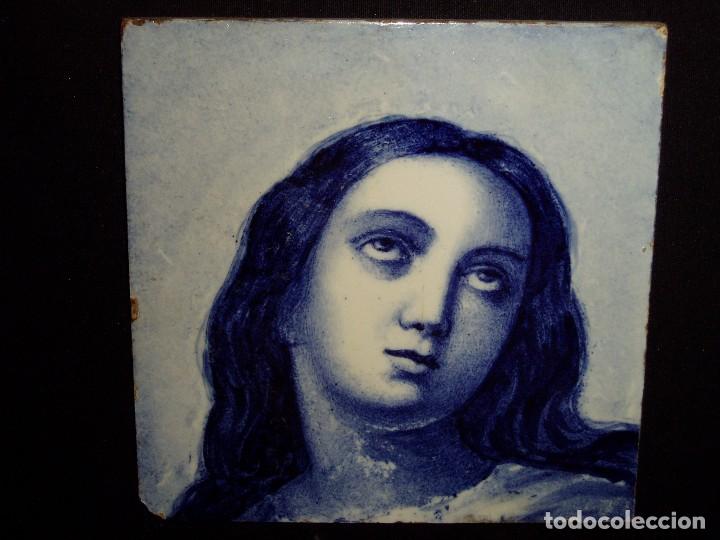 Antig&uuml;edades: Azulejo con V&iacute;rgen de la Concepci&oacute;n - Foto 1