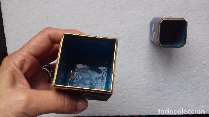 Antig&uuml;edades: 2 ANTIGUAS CAJAS. ORIENTE. ESMALTE CLOISONN&Eacute;. - Foto 4