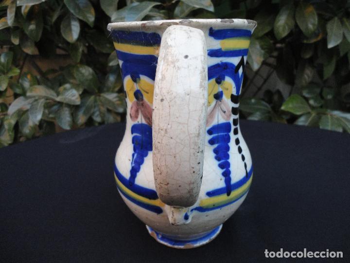 Antig&uuml;edades: Jarra vinatera de Talavera XIX - Foto 4