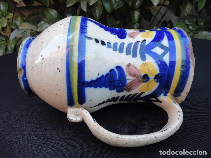 Antig&uuml;edades: Jarra vinatera de Talavera XIX - Foto 5