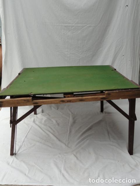 Antig&uuml;edades: ANTIGUA MESA DE JUEGO PLEGABLE. - Foto 1