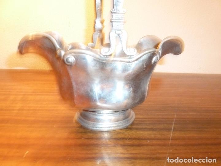 Antig&uuml;edades: cesta de esta&ntilde;o - Foto 2