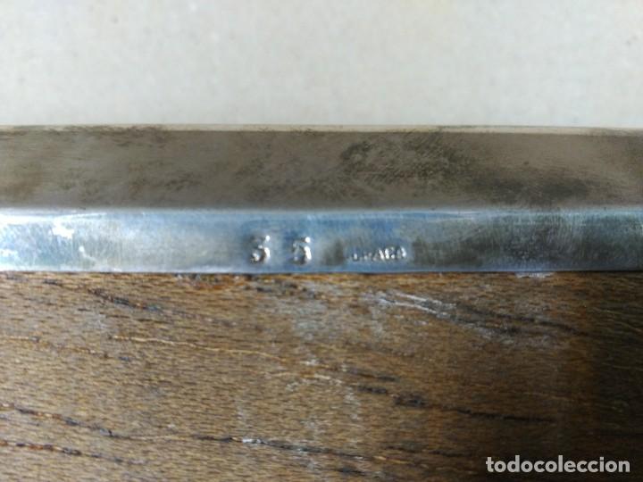 Antig&uuml;edades: Caja de metal plateado con interior en madera - Foto 14