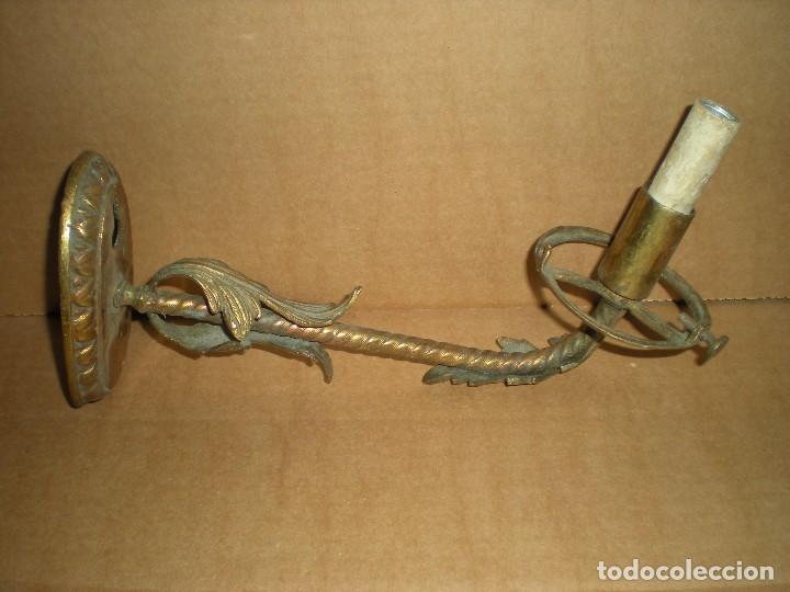Antig&uuml;edades: aplique de pared sin globo 25x7x18cm - Foto 1