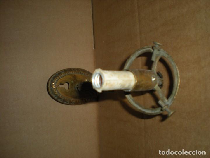 Antig&uuml;edades: aplique de pared sin globo 25x7x18cm - Foto 2