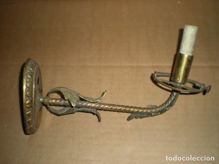 Antig&uuml;edades: aplique de pared sin globo 25x7x18cm - Foto 3