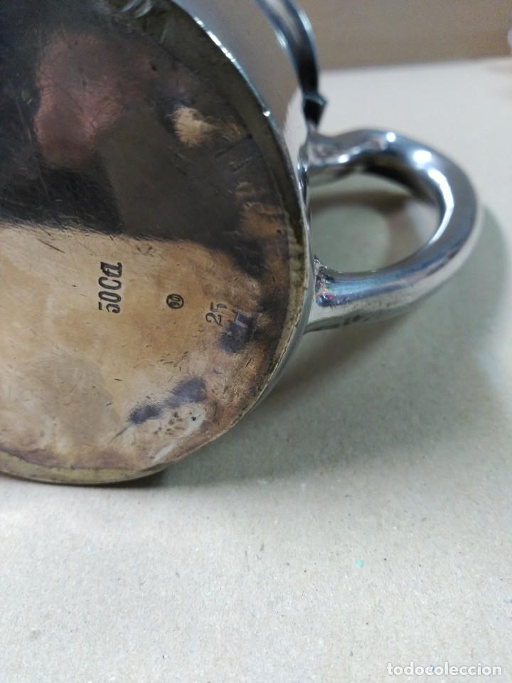 Antig&uuml;edades: Jarra de metal con tapa - Foto 13
