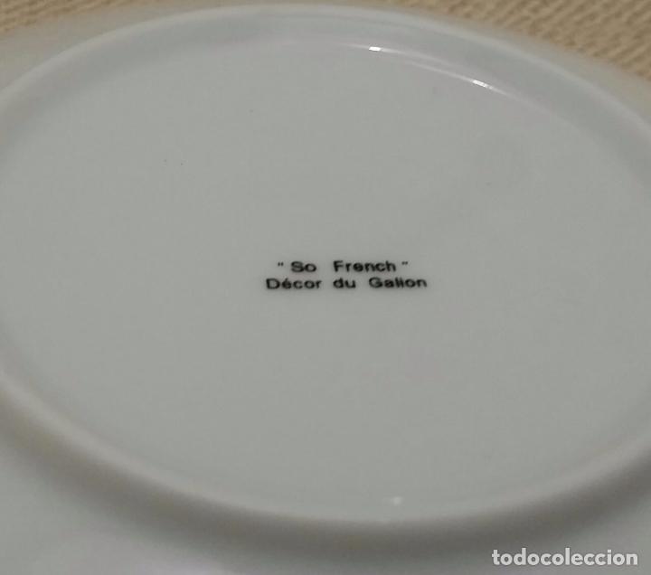 Antig&uuml;edades: Par de tazas francesas D&eacute;cor du Galion - Foto 4