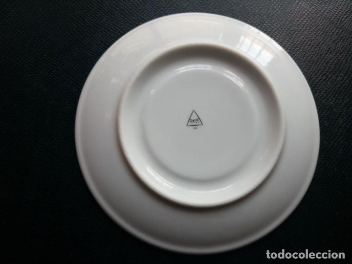 Antig&uuml;edades: plato cafes delta 14 x 14 cm - Foto 2