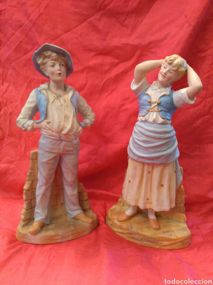 Antig&uuml;edades: Figuras de biscuit del siglo XIX - Foto 1
