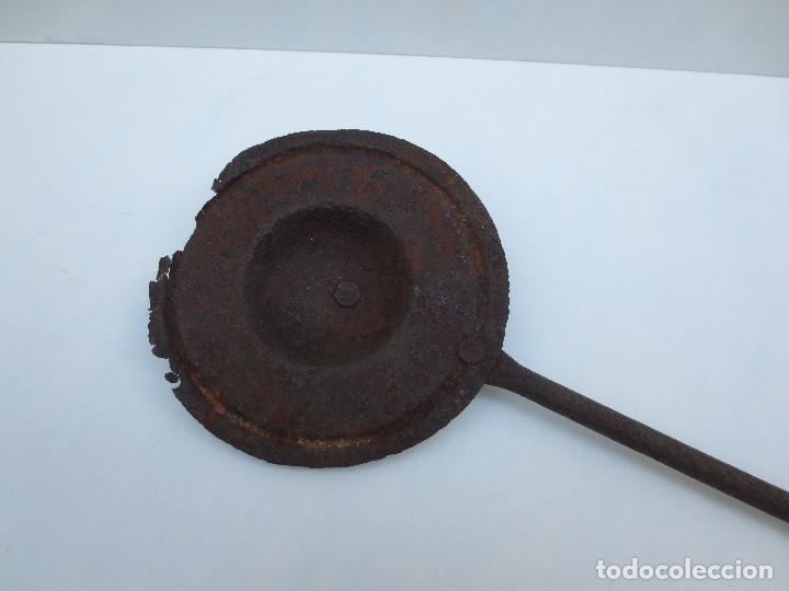 Antig&uuml;edades: PALA PARA BRASERO DE HIERRO. 36cm - Foto 2