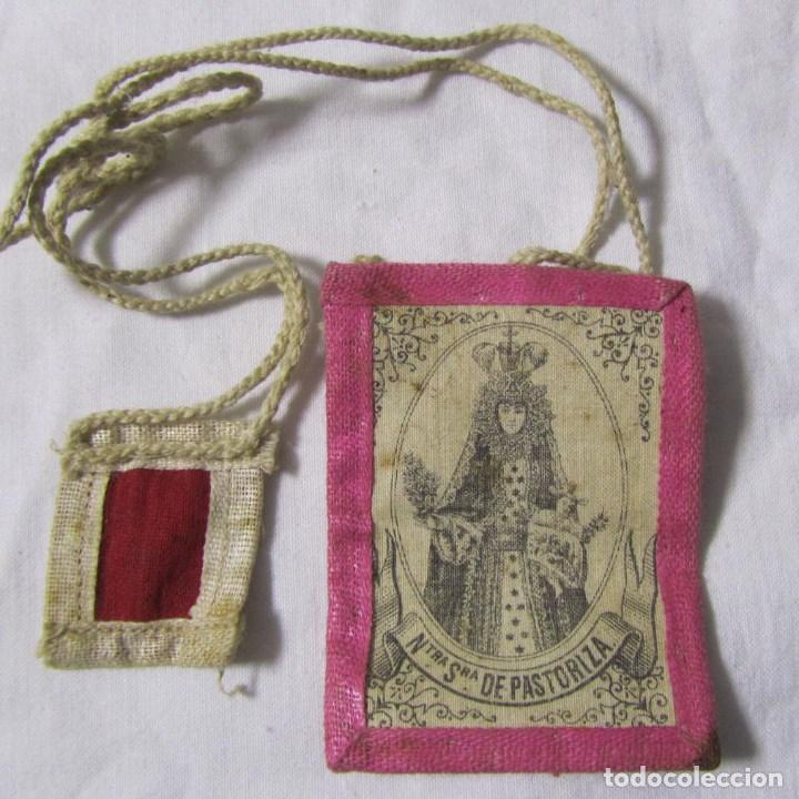 Antig&uuml;edades: Antiguo escapulario de Nuestra se&ntilde;ora de Pastoriza - Foto 1