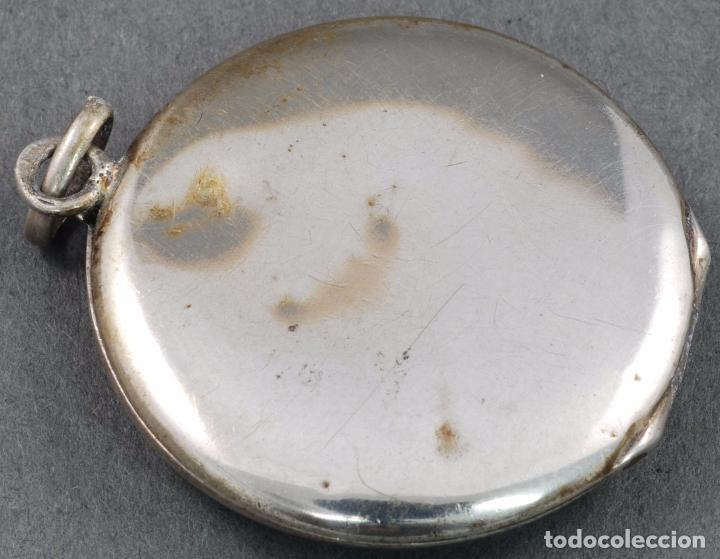 Antig&uuml;edades: Guardapelo plata y esmalte PP S XX - Foto 2