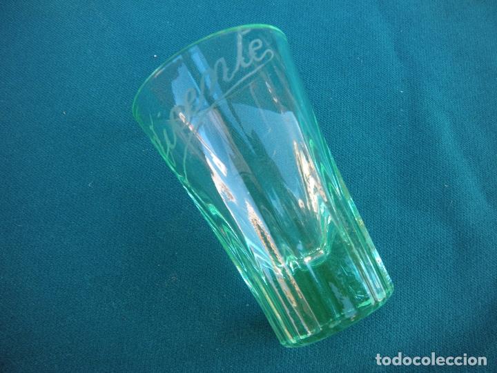 Antig&uuml;edades: ANTIGUO VASO VERDE VICENTE - Foto 4