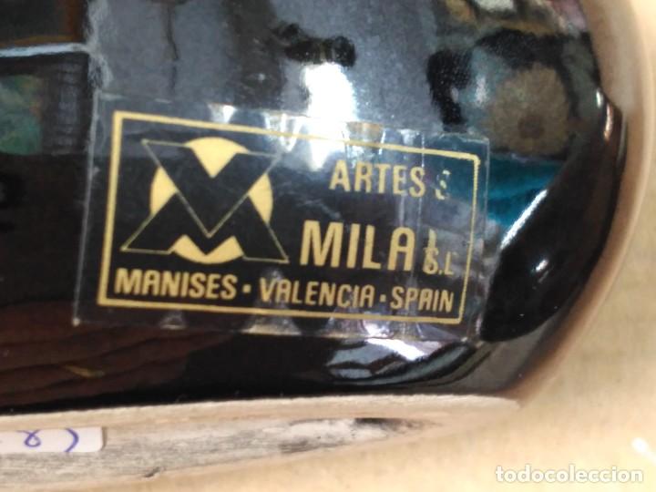 Antig&uuml;edades: Pareja de jarrones de porcelana de Manises - Foto 11