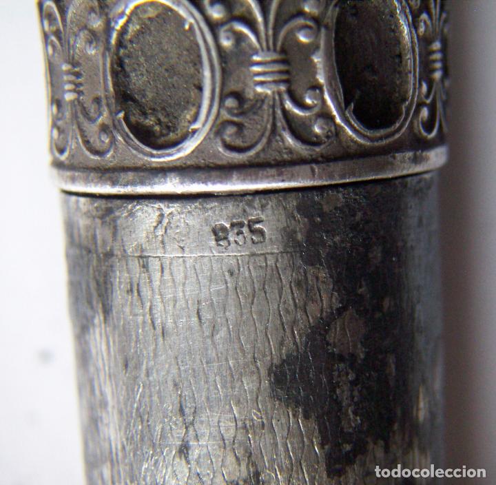 Antig&uuml;edades: Antiguo pintalabios de plata - Foto 7