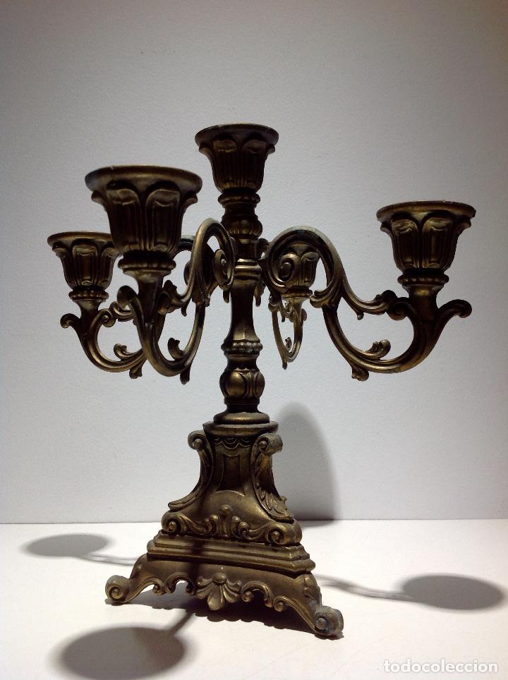 Antig&uuml;edades: ANTIGUO CANDELABRO DE BRONCE - Foto 5