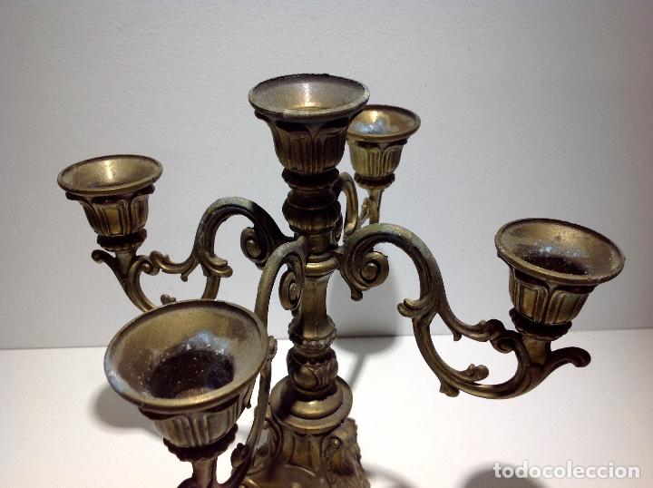 Antig&uuml;edades: ANTIGUO CANDELABRO DE BRONCE - Foto 6