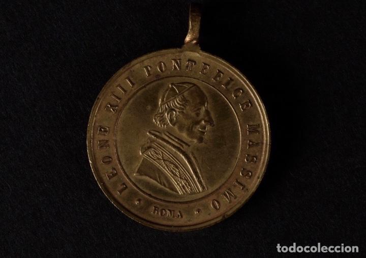 Antig&uuml;edades: MEDALLA PAPA LE&Oacute;N XIII - Foto 1