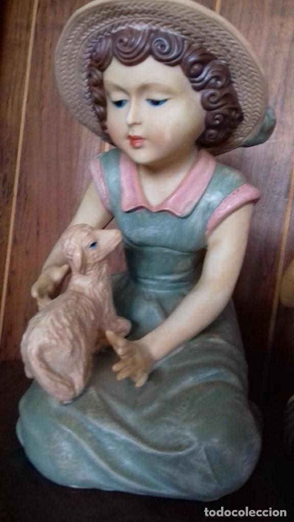 Antig&uuml;edades: ANTIGUA PAREJA DE FIGURAS. - Foto 6