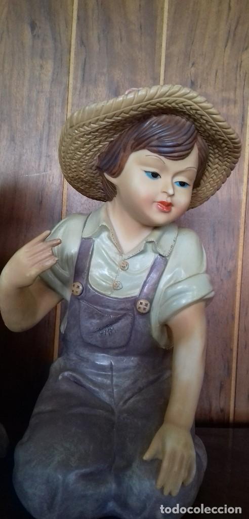 Antig&uuml;edades: ANTIGUA PAREJA DE FIGURAS. - Foto 7