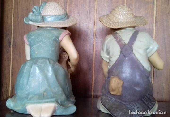 Antig&uuml;edades: ANTIGUA PAREJA DE FIGURAS. - Foto 8