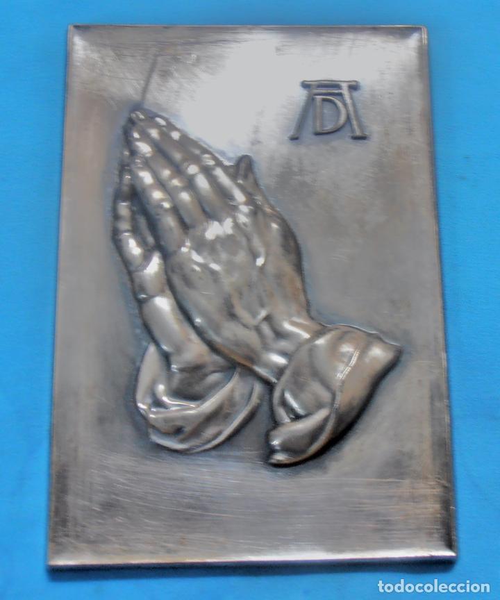 Antig&uuml;edades: MANOS EN ORACION, BAJORRELIEVE DE A. DURERO - Foto 5