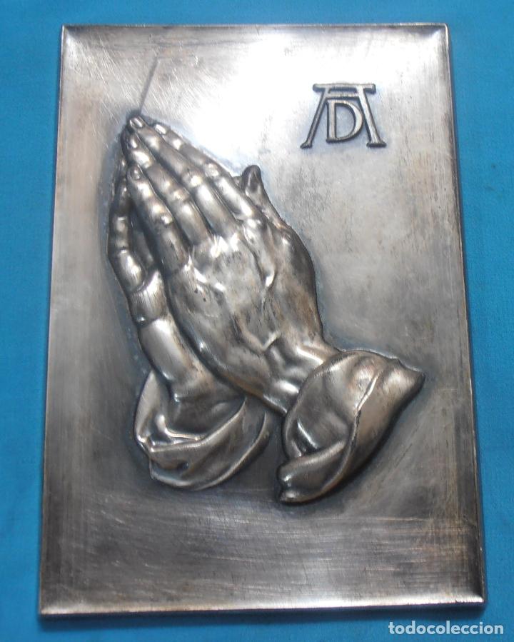 Antig&uuml;edades: MANOS EN ORACION, BAJORRELIEVE DE A. DURERO - Foto 6
