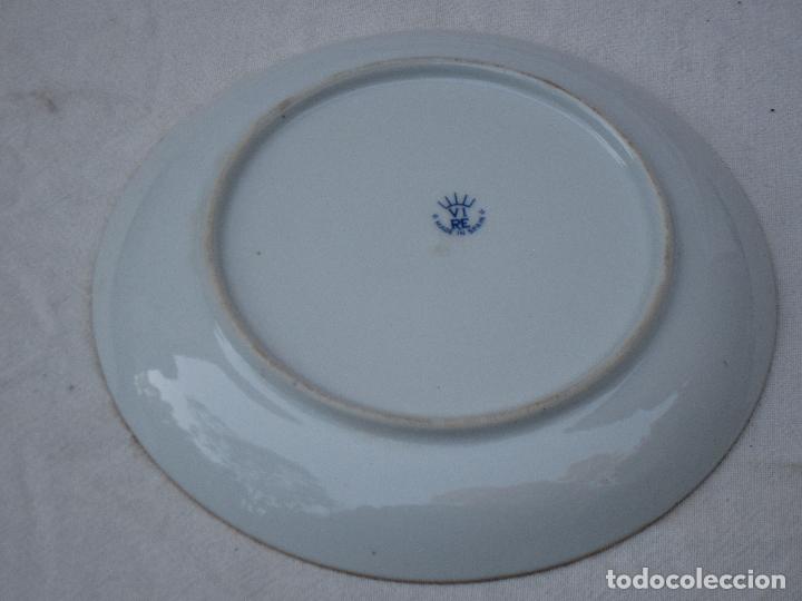 Antig&uuml;edades: PLATO DE COLECCION EN PORCELANA, CON MARCA. - Foto 2