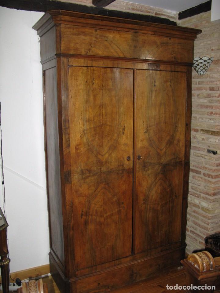Antig&uuml;edades: Antiguo Dormitorio de nogal s.XIX - Foto 3