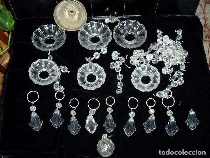 Antig&uuml;edades: Apliques de L&aacute;mpara de Cristal - Foto 1