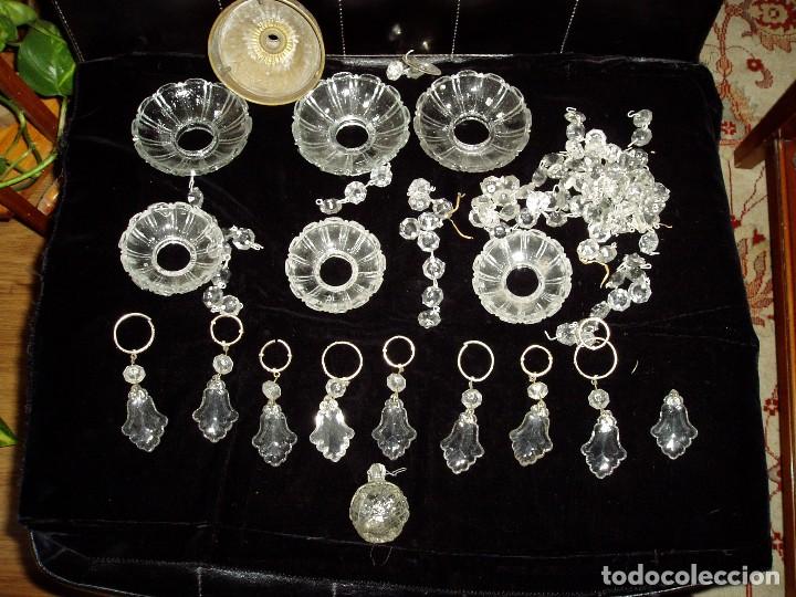 Antig&uuml;edades: Apliques de L&aacute;mpara de Cristal - Foto 2