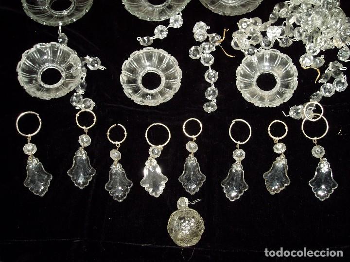 Antig&uuml;edades: Apliques de L&aacute;mpara de Cristal - Foto 3