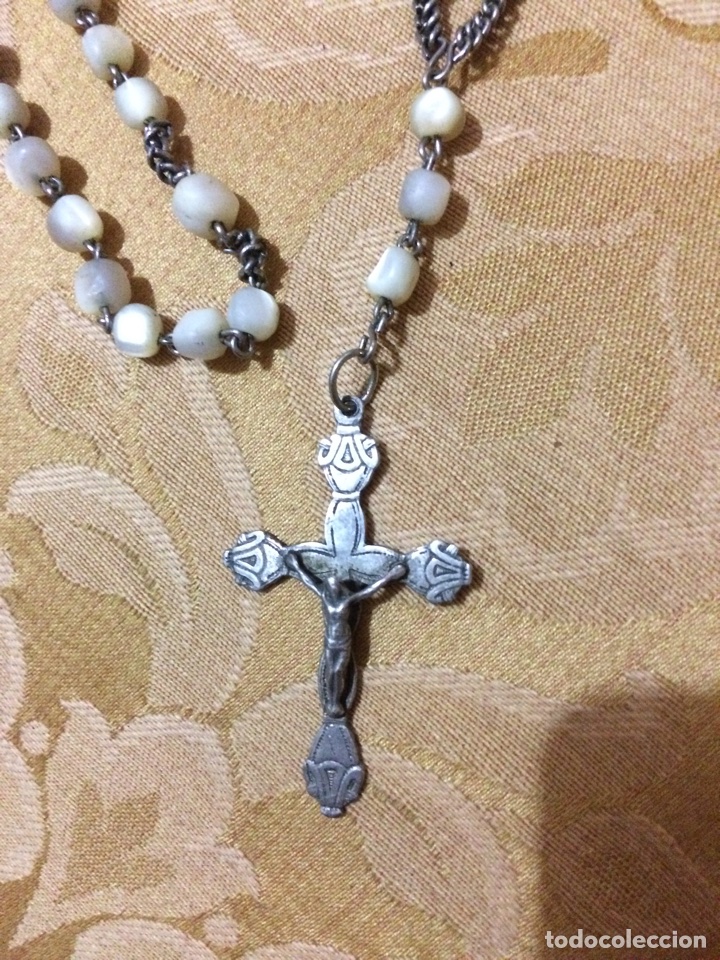 Antig&uuml;edades: Rosario de n&aacute;car y plata - Foto 1