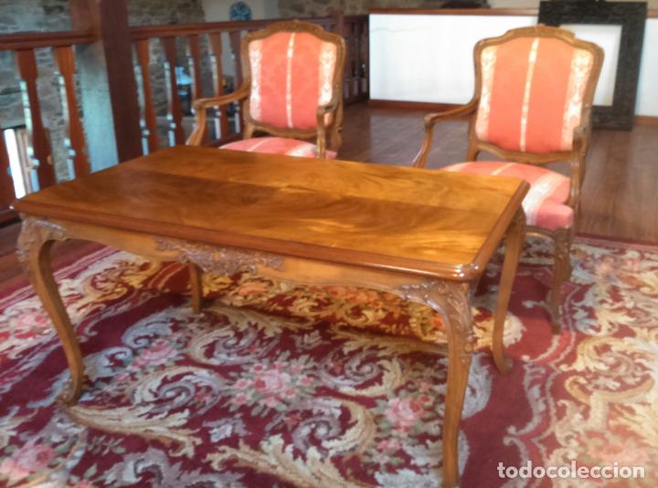 Antig&uuml;edades: Mesa y 2 sillas Herraiz - Foto 7