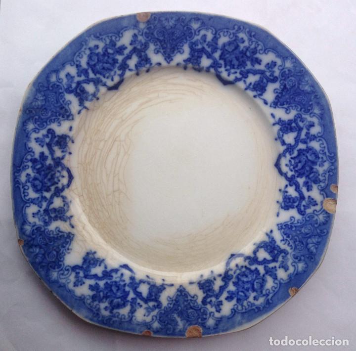 Antig&uuml;edades: PLATO MUY ANTIGUO,PARA IDENTIFICAR,CON MARCA - Foto 2