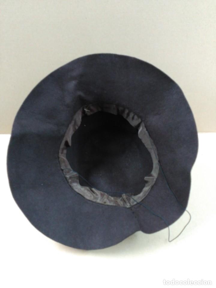Antig&uuml;edades: Sombrero de fieltro marron, con ala - Foto 9