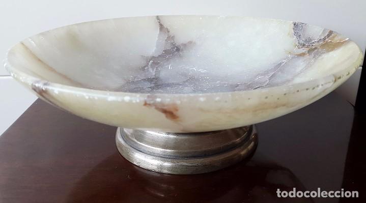 Antig&uuml;edades: CENTRO DE ALABASTRO com pie de plata - Foto 1