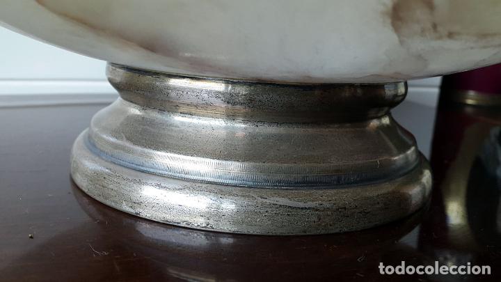 Antig&uuml;edades: CENTRO DE ALABASTRO com pie de plata - Foto 4