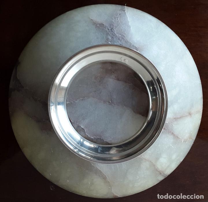 Antig&uuml;edades: CENTRO DE ALABASTRO com pie de plata - Foto 5
