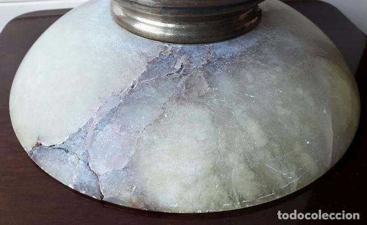Antig&uuml;edades: CENTRO DE ALABASTRO com pie de plata - Foto 2