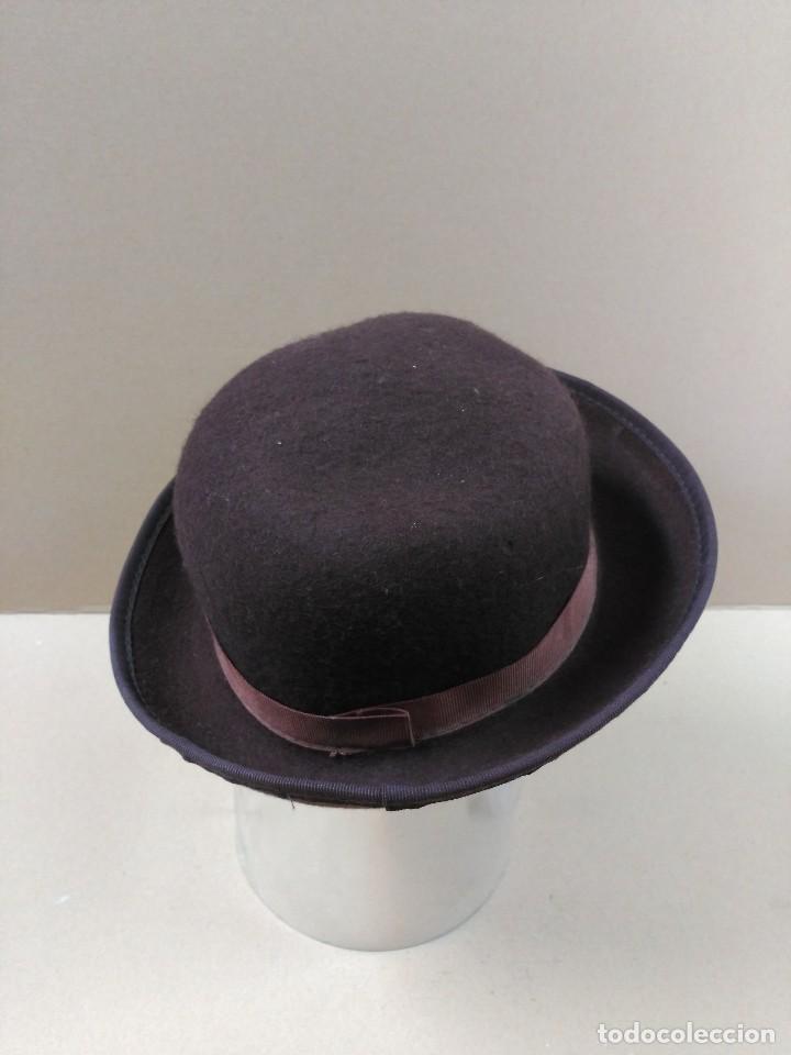 Antig&uuml;edades: Sombrero de fieltro marron - Foto 5