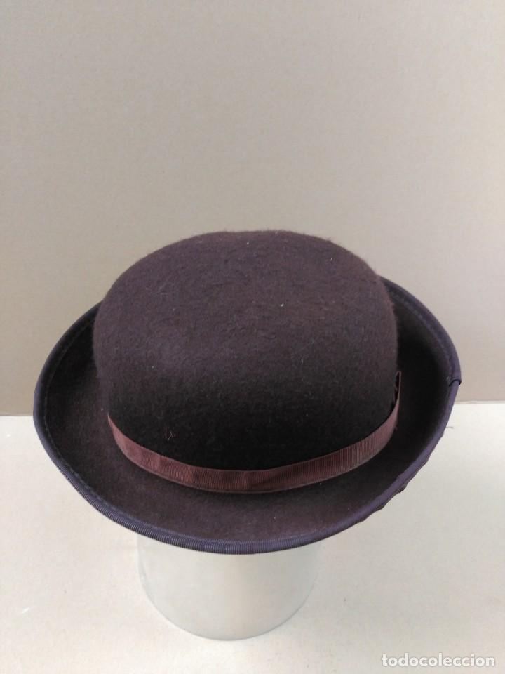 Antig&uuml;edades: Sombrero de fieltro marron - Foto 6
