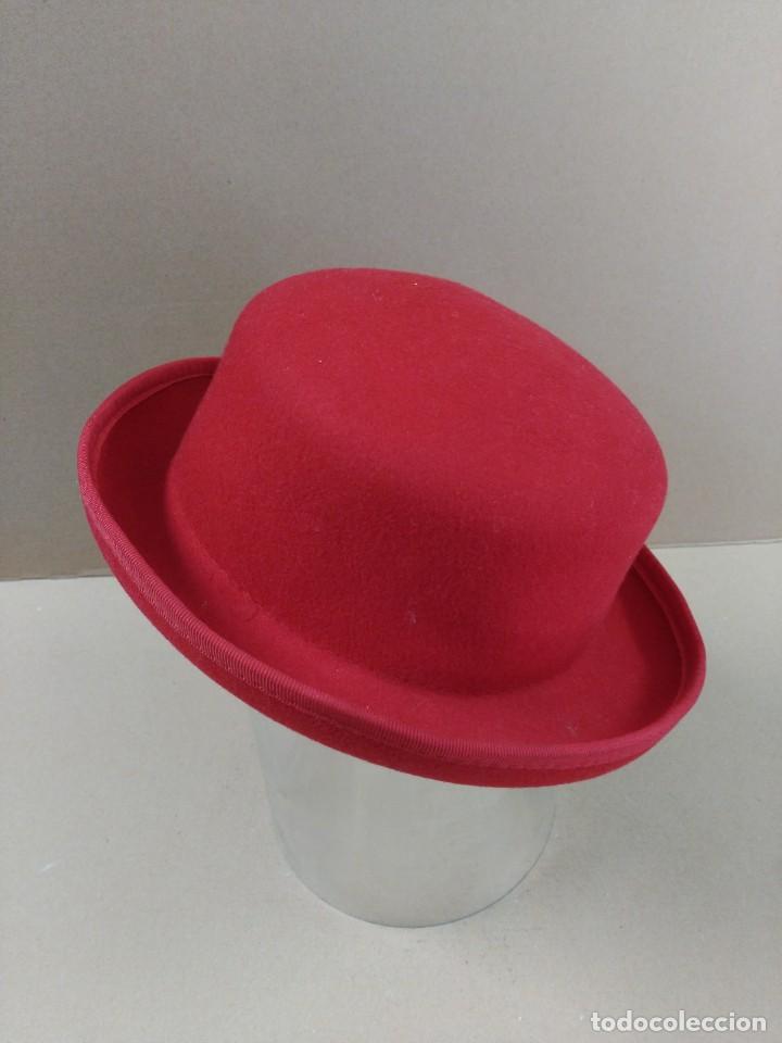 Antig&uuml;edades: Sombrero de fieltro rojo - Foto 3
