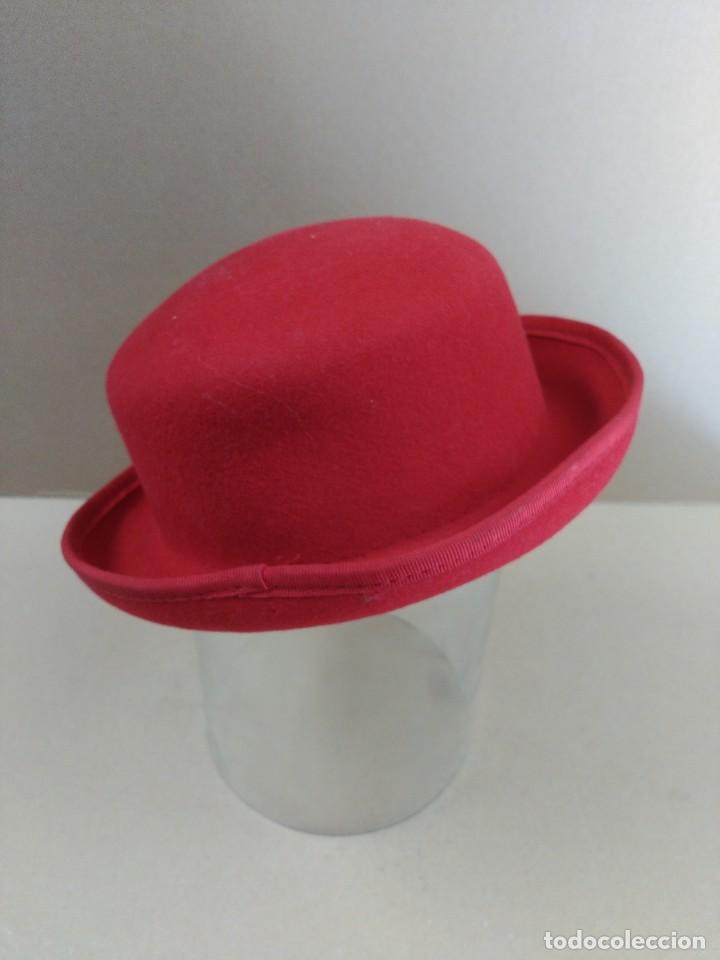 Antig&uuml;edades: Sombrero de fieltro rojo - Foto 4