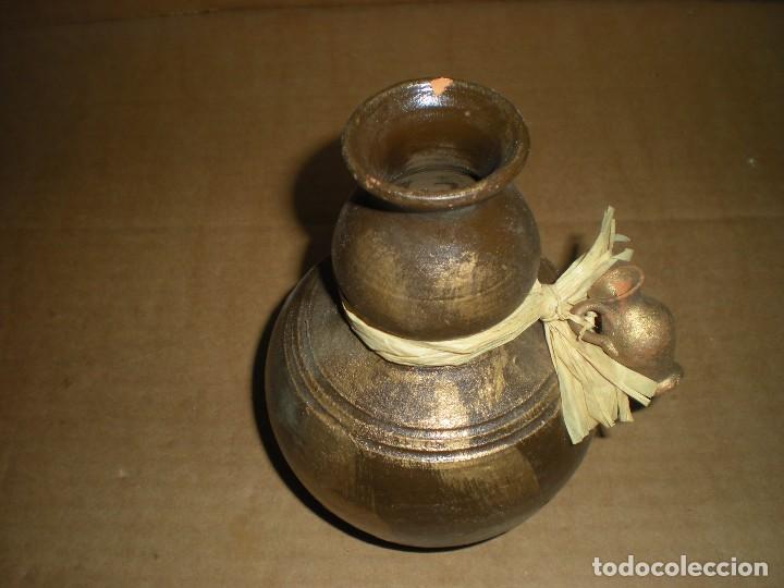 Antig&uuml;edades: jarr&oacute;n cer&aacute;mica marr&oacute;n  d9cm h12cm - Foto 2